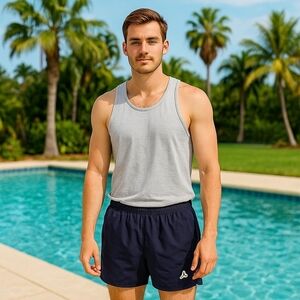 Men’s Navy Gorpcore Outdoor Hiking Beach Shorts S  Pre-owned Circular Fashion